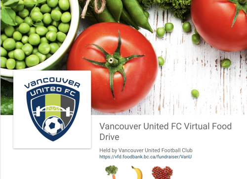 VanU Food Bank & Cleat Drive Event - Thankyou!